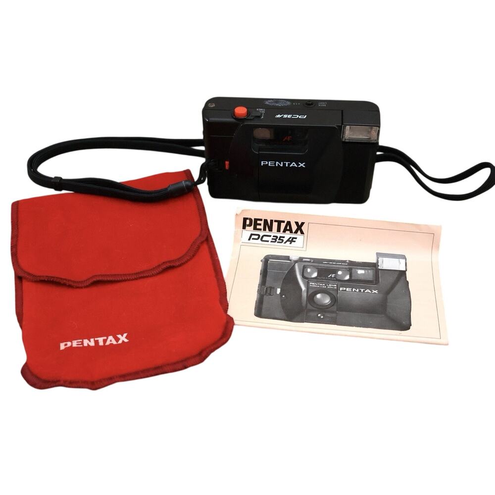 Vintage Pentax PC35AF 35mm Point and Shoot Film Camera 80s NOT WORKING